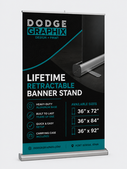 Lifetime Retractable Banner Stand