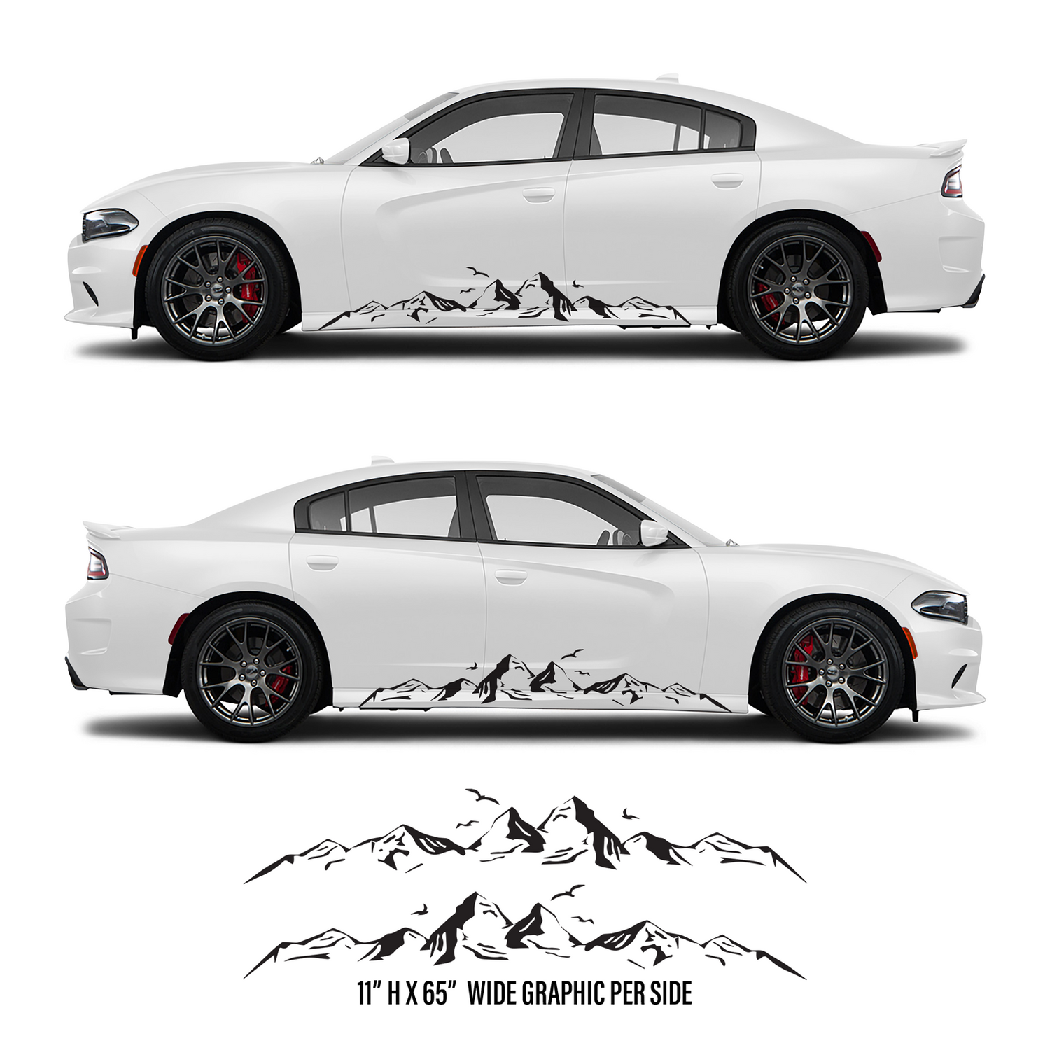 Mountain Birds Vinyl Graphic Kit