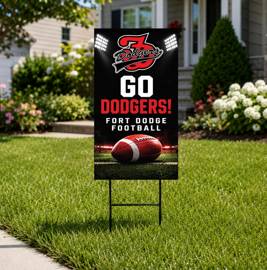 Go Dodgers! Yard Sign - 12" × 18"