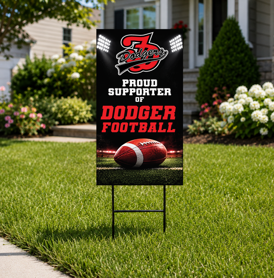 Proud Supporter Yard Sign - 12" × 18"