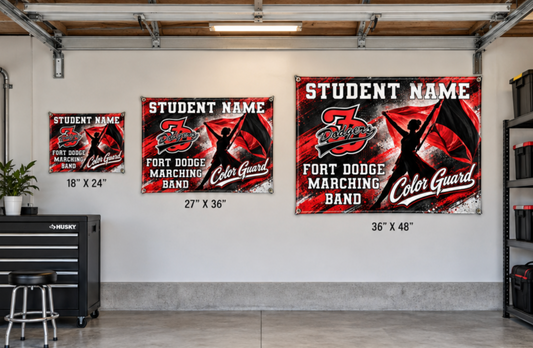 Banner - Fort Dodge Dodgers Color Guard Personalized