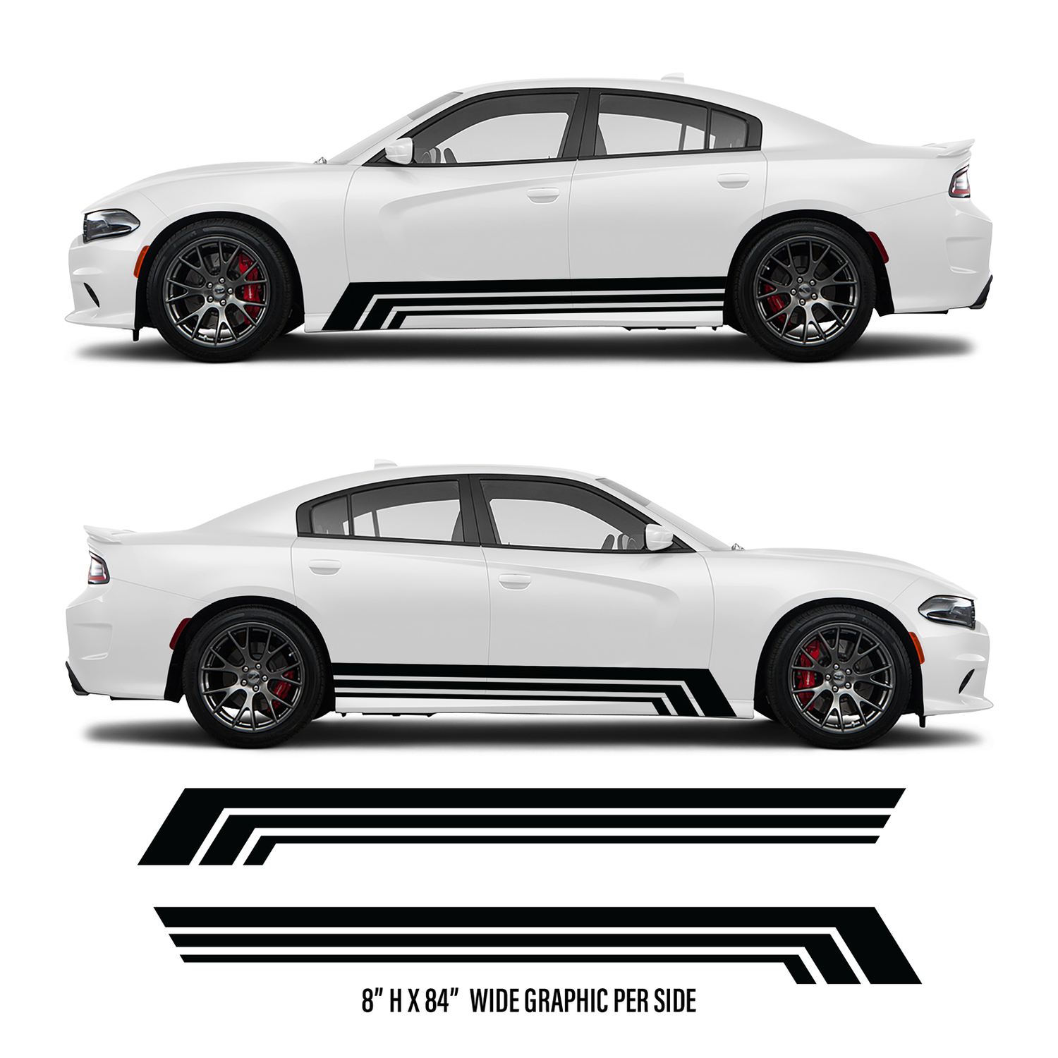 Tiered Side Stripe Vinyl Kit