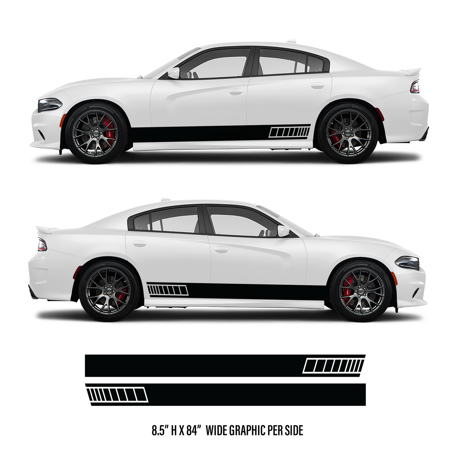 Thick Enclosed Fade Rally Stripe Vinyl Kit