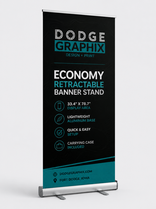 Economy Retractable Banner Stand