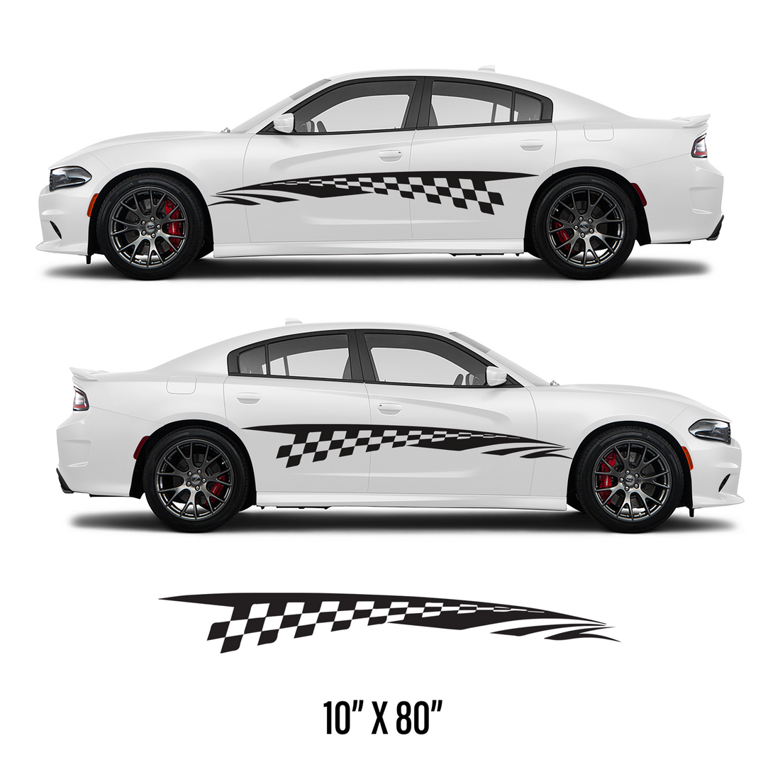 Checkered 2 Vinyl Graphic Kit