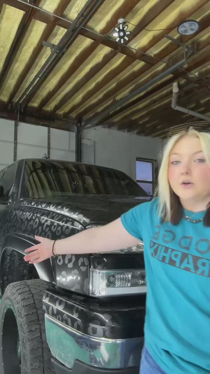 Custom Cheetah Print Vehicle Wrap