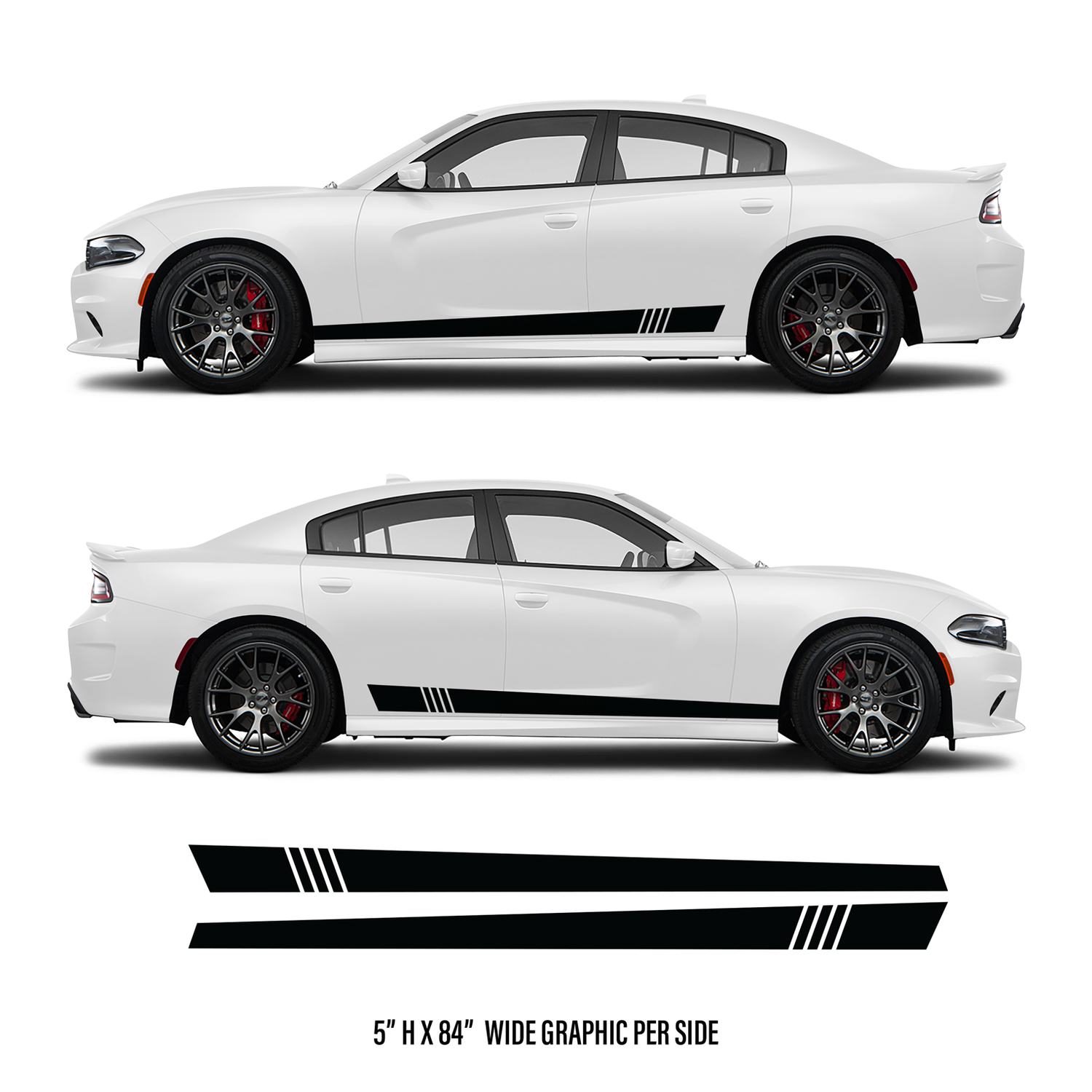 Slant Split Stripe Vinyl Kit